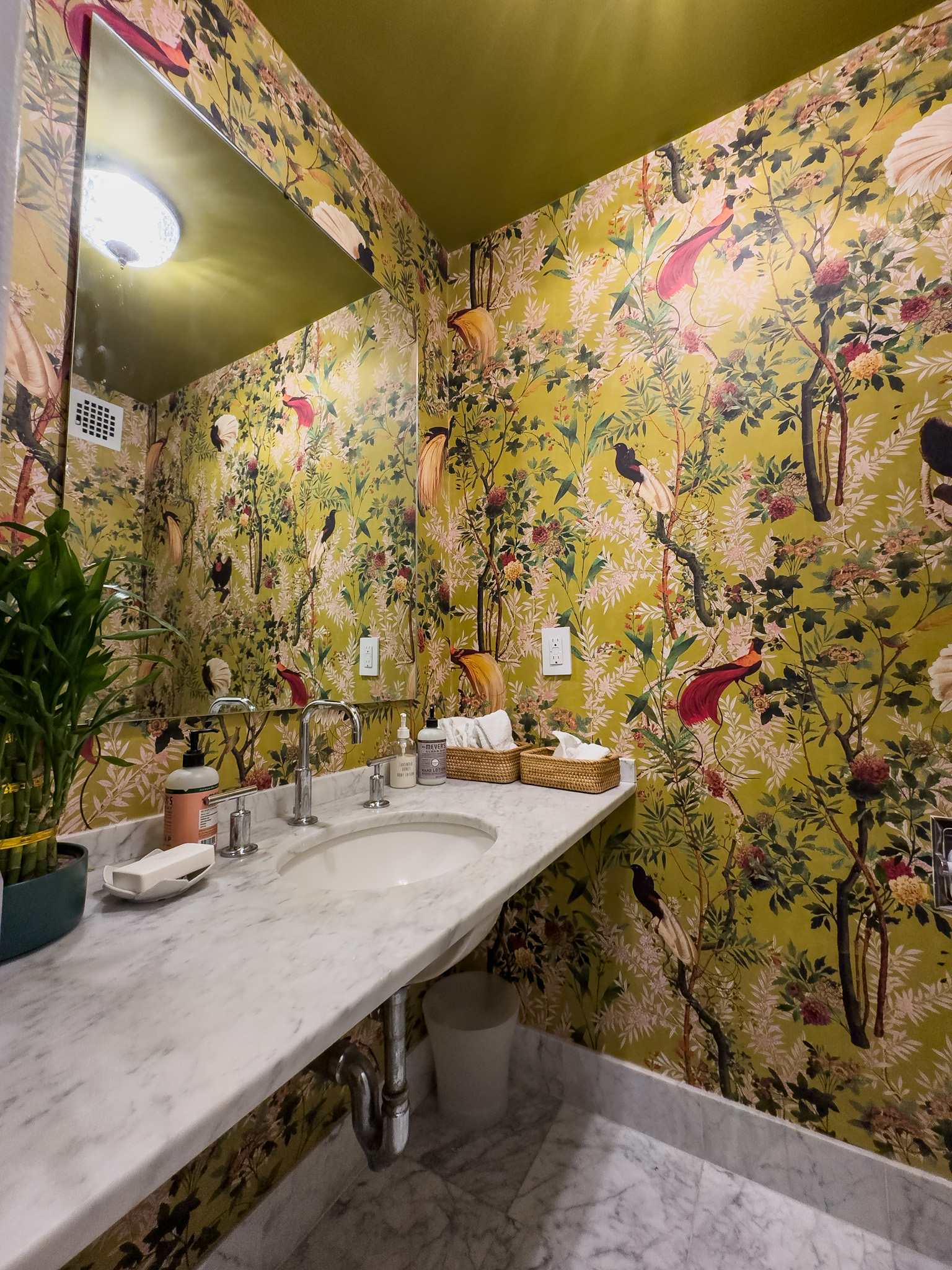 Bathroom — vanity and mirror detail
